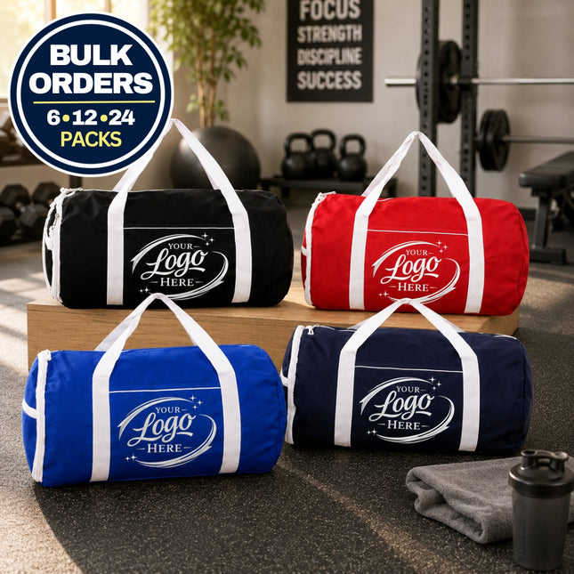 Custom Logo/Text Duffel Bag | Personalized Gym & Travel Bags
