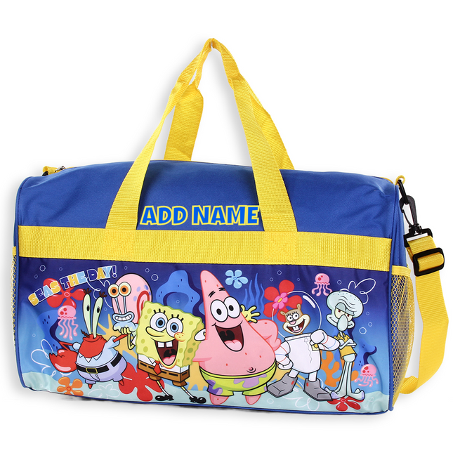Personalized Kid's Travel Duffel Bag - SpongeBob