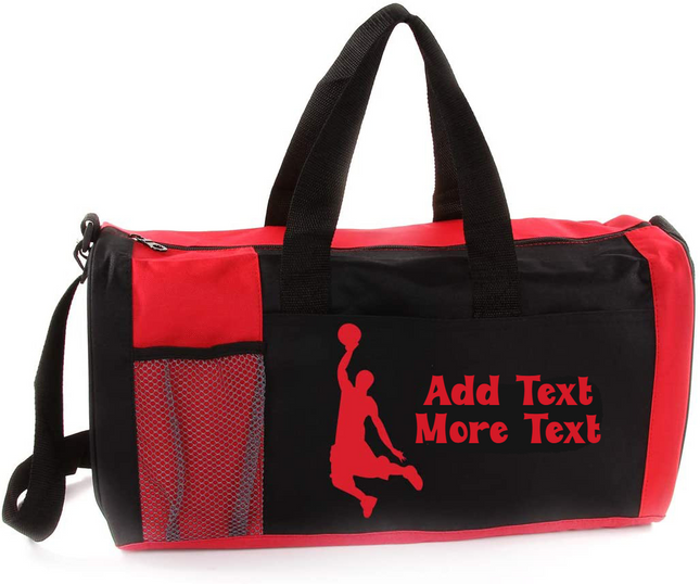 Personalized 18" Sports Duffel Bag - Choose Your Sport