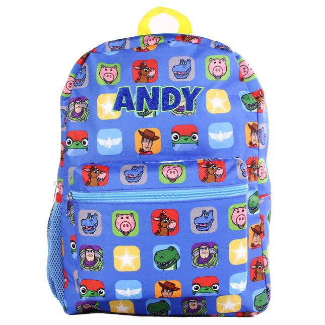 Personalized Toy Story Backpack for Kids | Custom Name Embroidered Bookbag (16 Inch)