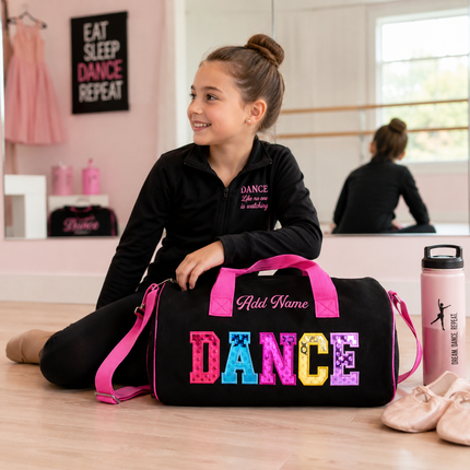Personalized Embroidered Dance Duffel Bag