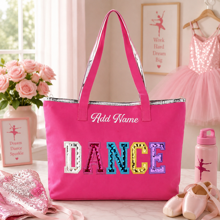 Personalized Embroidered Dance Tote Bag