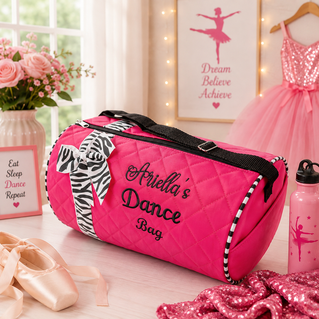 Personalized Embroidered Dance Duffel Bag