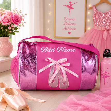 Personalized Ballet Shoes Dance Duffel Bag