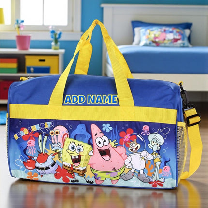 Personalized Kid's Travel Duffel Bag - SpongeBob
