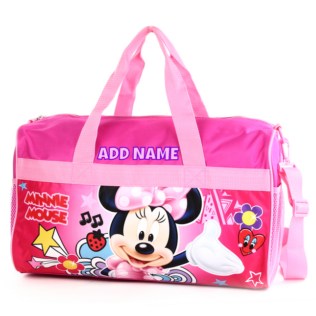 Personalized Kid's Travel Duffel Bag - Minnie Mouse