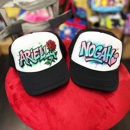 Personalized Graffiti Name Hat – Street Art Style Cap for Youth & Adults