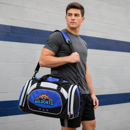 Custom Logo Deluxe Duffel Bag | Personalized Sport & Travel Bags | Model 6078