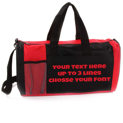 Custom Printed Logo or Text Duffel Bag | Model 6072