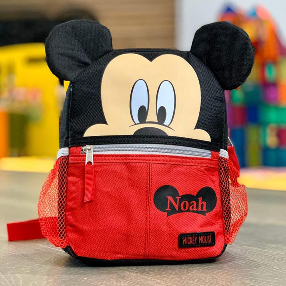 Personalized Mickey Mouse 10 Inch Mini Backpack with Harness – Kishkesh Personalized Mickey Mouse 10 Inch Mini Backpack with Harness – Kishkesh