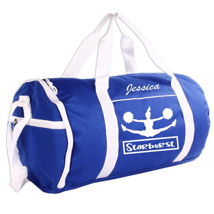Personalized Sport/Gym Roll Duffel Bag - Cheer (Available in 4 Colors)