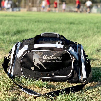 Personalized Deluxe Sports Duffel Bag for Kids and Adults - Baseball