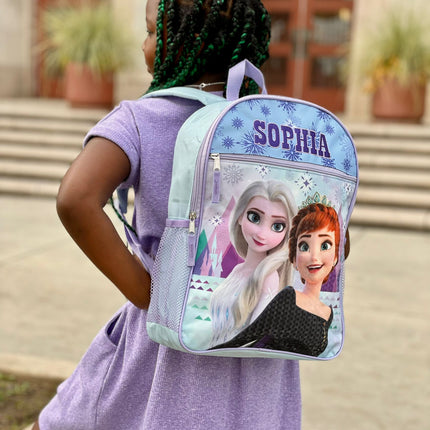 Personalized 16 Inch School Backpack - Frozen
