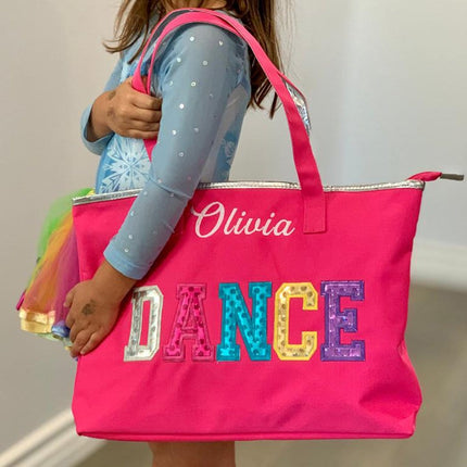 Personalized Embroidered Dance Tote Bag