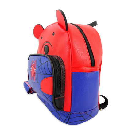 Marvel Spider-Man Bear Women's PU Mini Backpack with Detachable Coin Purse