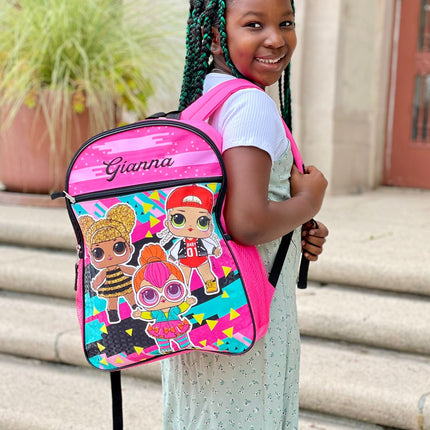 Personalized 16 Inch School Backpack - LOL Surprise