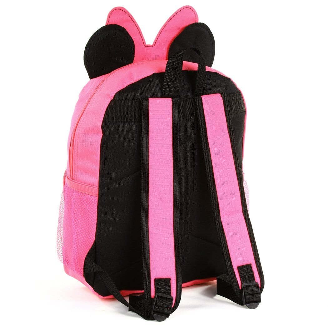 customize mini backpacks Personalized Minnie Mouse 14 Inch Mini Backpack with 3D Ears – Kishkesh
