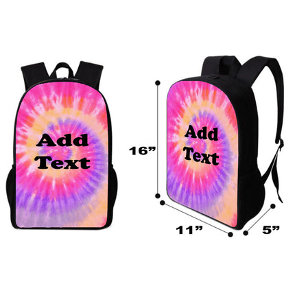 Personalized Tie Dye Backpacks / Lunch Bag / Duffel Bag / Bottle