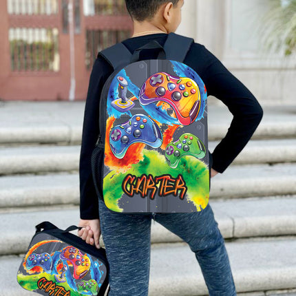 Personalized Full Color Backpacks / Lunch Bag / Duffel Bag - Game On