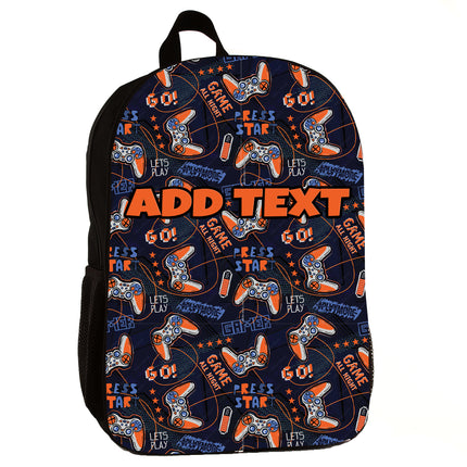 Personalized Backpacks, Lunch Bags, Duffel Bags, or Water Bottles with Full-Color - Gamer