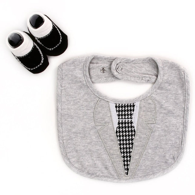 Baby Boy's Bib & Booties Set (non-personalized)