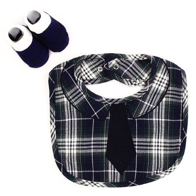Baby Boy's Bib & Booties Set (non-personalized)