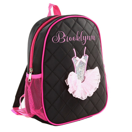 Personalized Embroidered Ballerina Dance Backpack
