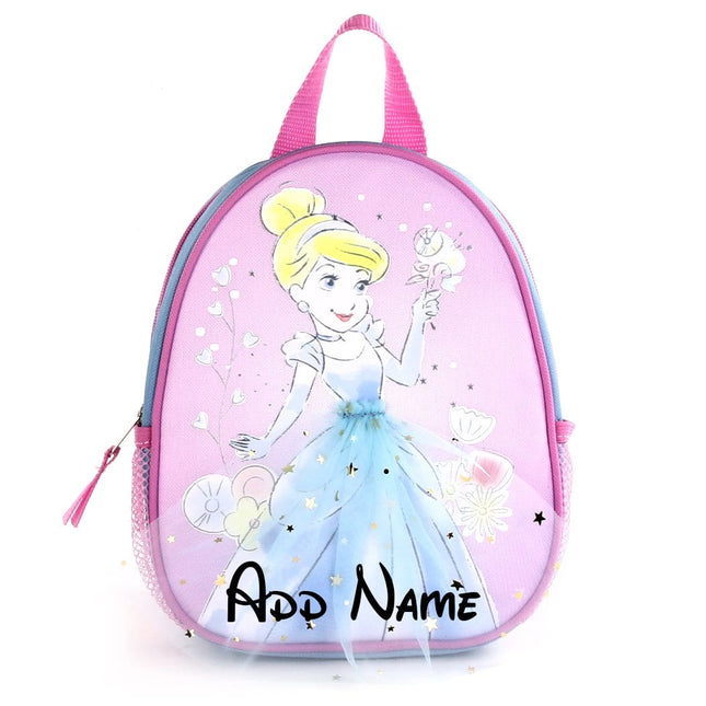 10 inch backpack kids Personalized Cinderella 10 Inch Mini Backpack with Harness – Kishkesh