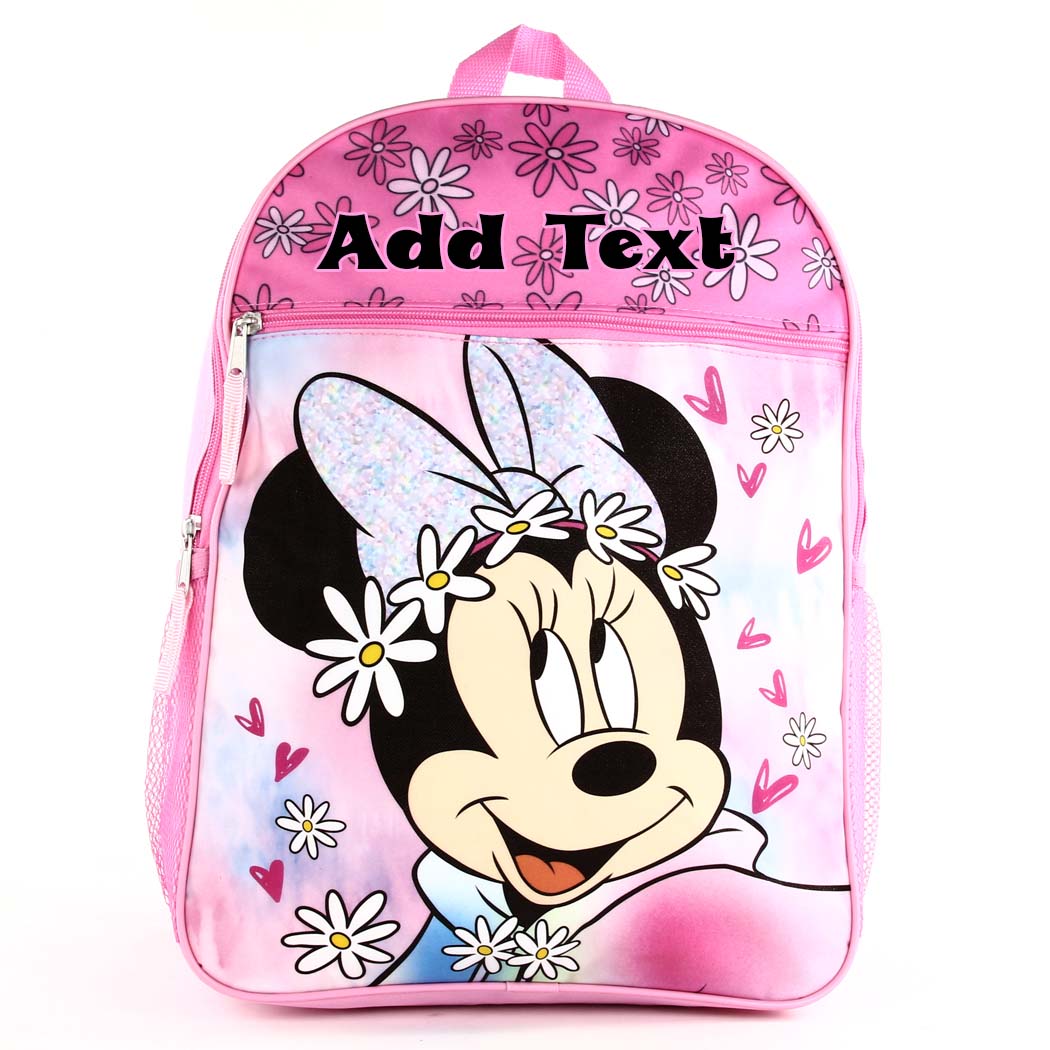 Personalized 16 Inch School Backpack Minnie Mouse Kishkesh