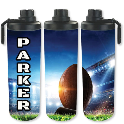Personalized Full Color Sport Duffel Bag W/ Optional Water Bottle - Football
