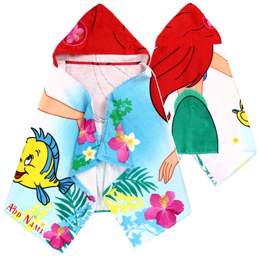 Little mermaid sales hooded towel