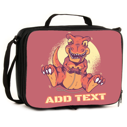 Personalized Full Color Backpacks / Lunch Bag / Duffel Bag - Dino Gamer