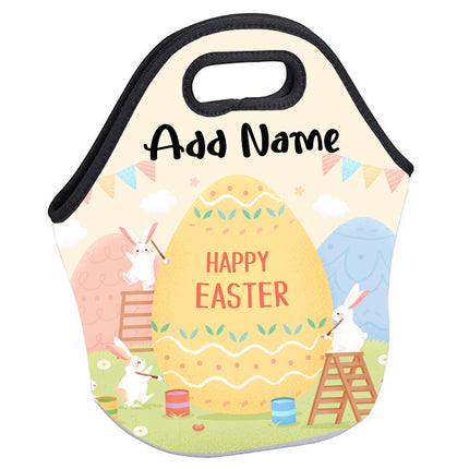 Personalized Neoprene Full Color Zippered Tote Bag - Easter