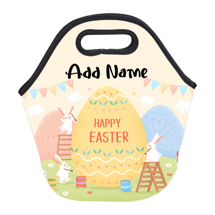 Personalized Neoprene Full Color Zippered Tote Bag - Easter