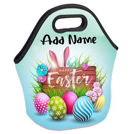 Personalized Neoprene Full Color Zippered Tote Bag - Easter