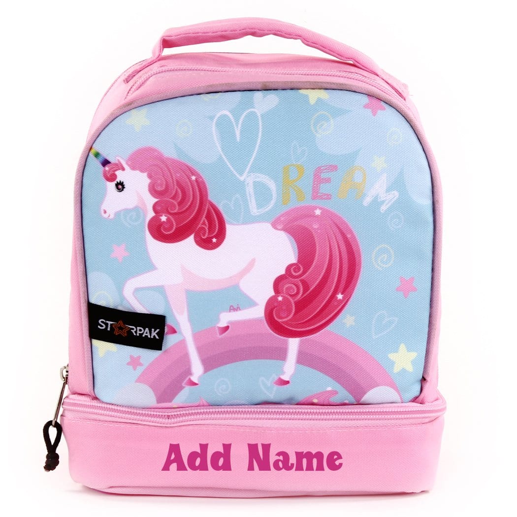 GIRLS Princess Unicorn Lunch Box Set/4 Pc Kids Backpack/back to  School/personalized Lunch Box/monogrammed Backpack/lunch Box/monogram Bag 