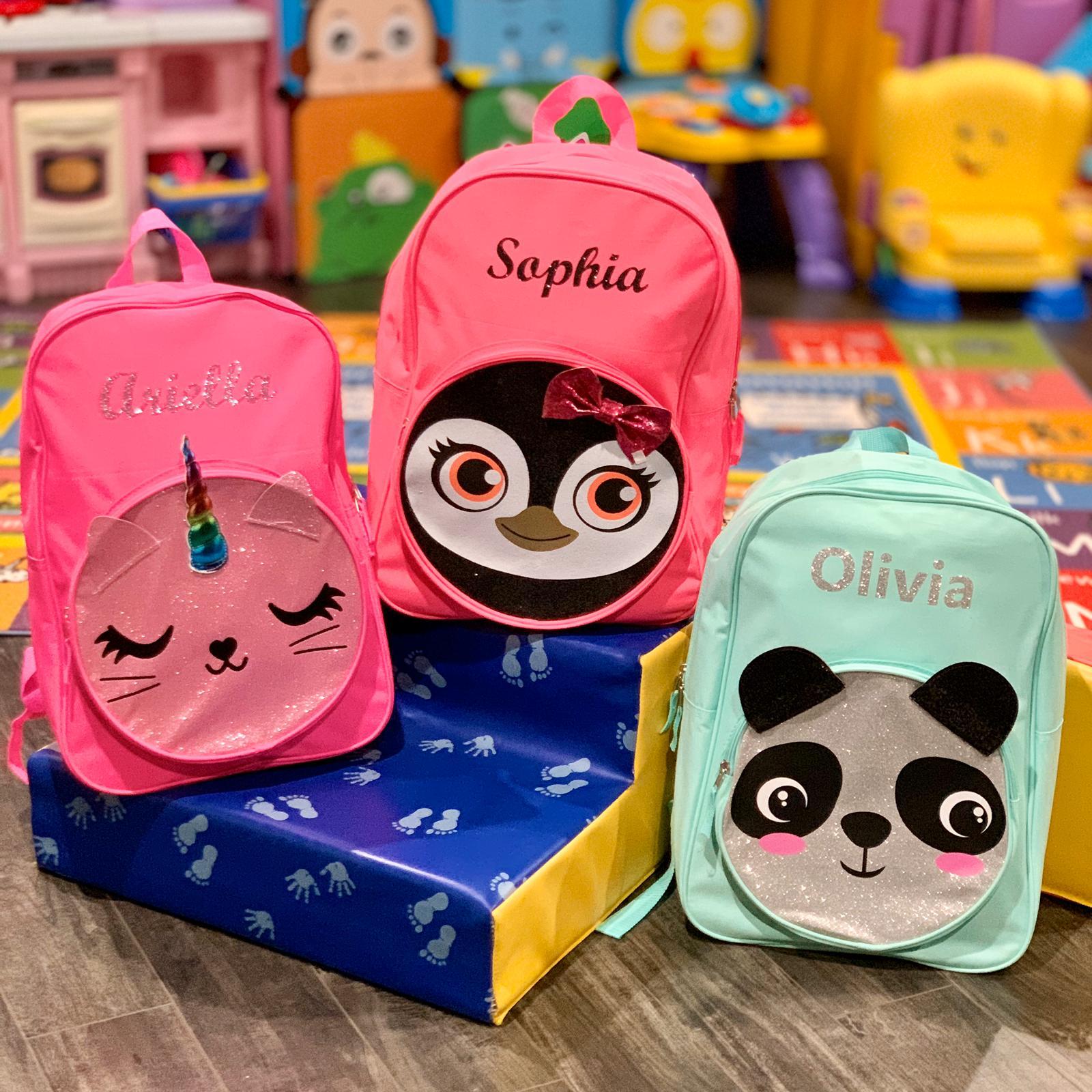 Personalized 17 Inch Critter Backpack Panda Kishkesh