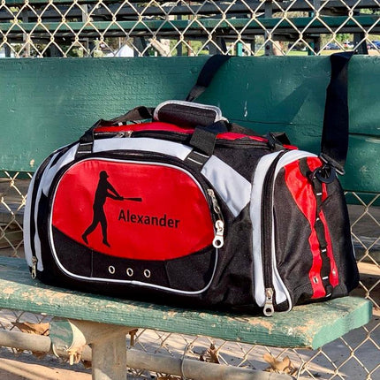 Personalized Deluxe Sports Duffel Bag for Kids and Adults - Basketball