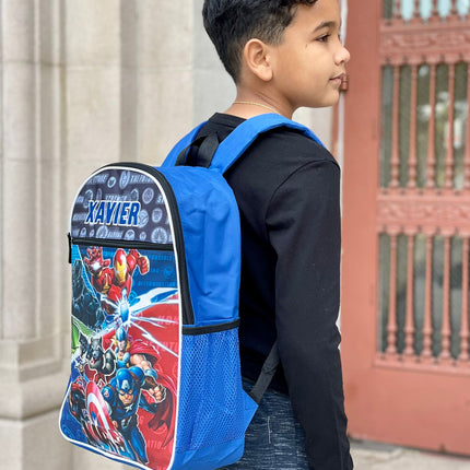 Personalized 16 Inch School Backpack - Marvel Heroes