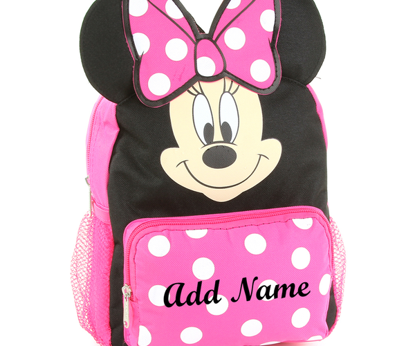 disney's minnie mouse 3d quilted mini backpack Disney for Toddlers ~ Deluxe 12" Minnie Face Bag with Ears and Bow (Minnie Mouse School Supplies Bundle) Top of bag has a hang strap Disney's Minnie Mouse Red Metallic