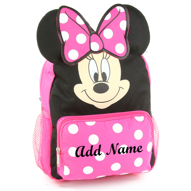 Personalized Minnie Mouse 10 Inch Mini Backpack with 3D Ears – Kishkesh