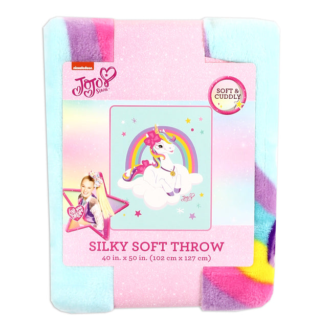 Jojo Siwa Unicorn Cloud 40" x 50" Plush Throw