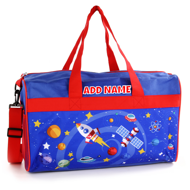 Personalized Kid's Travel Duffel Bag - Space Adventure